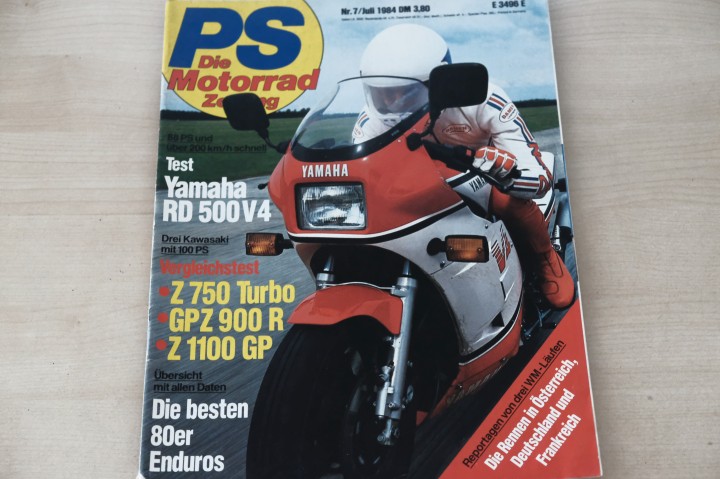 Deckblatt PS Sport Motorrad (07/1984)
